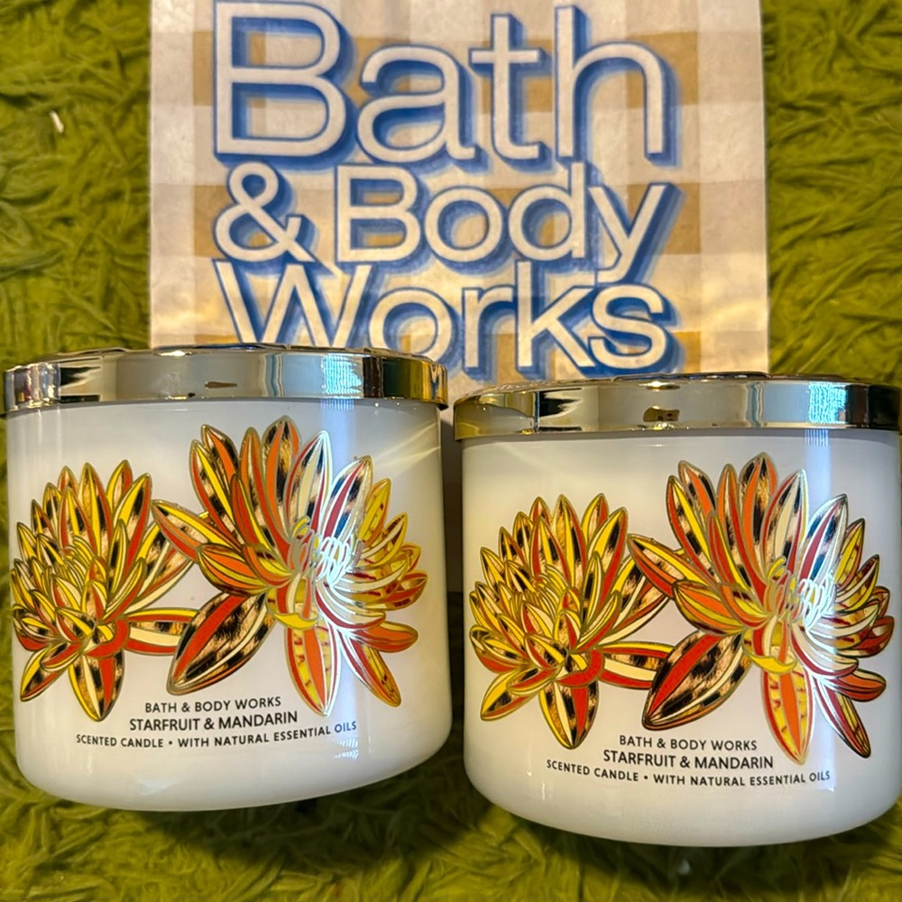 2 Starfruit & Mandarin candles